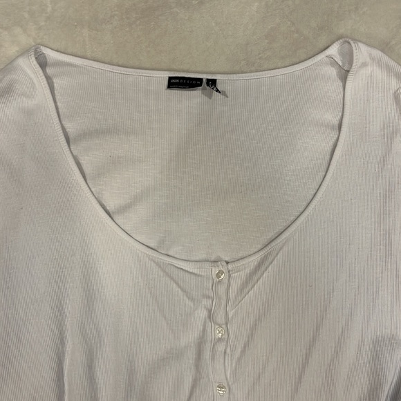 ASOS Curve White Button-Up Top - Picture 3 of 5